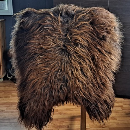 4 stk Islandsk saueskinn i Blacky Rusty farge  (110-120 cm, str.I/XXL)